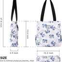 KAMO Floral Tote Bag - Waterproof Lightweight Handbags Travel Shoulder Bag for Hiking Yoga Gym Swimming Travel Beach