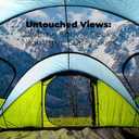 4 Person Easy Pop Up Tent, Automatic Setup, Waterproof, 2 Doors-Instant Family Tents for Camping, Hiking & Traveling, 9.5X6.6X52''