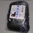 X-Large 50 Pack Shoe Covers Disposable Non-Slip, Black Non-Woven Fabric Boot Covers for Indoors Breathable Slip Resistant Durable Boot, Stretchable Fits Up to Size 13 US Men (Black, 50 Pack)