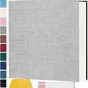 Zesthouse Photo Album Self Adhesive Pages, 60 Pages Magnetic Scrapbook Albums with Sticky Page, Photos Album Holds 8x10 & 5X7 & 4x6 & 6x8 & 3x5, Large Picture Book Ideal Gift for Family Wedding Baby (Grey)
