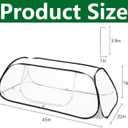 45" x 22" x 16" Pop Up Garden Rows Plants Cover, Raised Garden Beds Vegetable Rows Plant Protector, Insect Bird Barrier Plant Net Cage with Stakes for Protecting Seedlings Fruits Vegetable Row