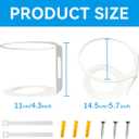 Velop Pro 6E/Pro 7 WiFi Mesh System Wall Mount, Wall Mount Holder for 6E / Pro7 Sturdy Metal Made Mount Stand Holder, Velop 6E/Pro 7 WiFi Wall Metal Mount Bracket Compatible with WiFi 7(2 Pack)