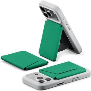 MOFT Magsafe Wallet, 8-Card Holder, Magnetic Phone Stand with Pull to Access Design, RFID Blocking, Angle Adjustment & MOVAS Minimalist Snap Field Wallet for Men Travel Essentials, Oz Green