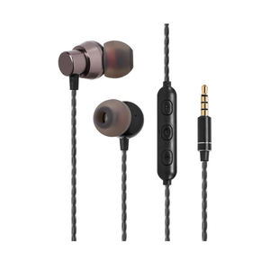 in Ear Wired Earbuds, Wired Headphones with Microphone, 3.5mm Corded Earphones with in Line Volume Controller, Black