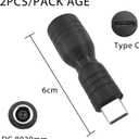 DC8020 to USB-C Adapter, DC8020 Female to Type C Connector Adapter for Solar Panel RV Portable Power Station Compatible with Jackery