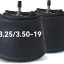 2-Pack 3.25/3.50-19 Inner Tube 90/90-19 100/90-19 Dirt Bike Tube | TR4 Straight Valve Stem