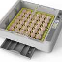 Egg Incubator for Hatching Chicks, 36 Eggs Automatic Turner with Temperature & Humidity Control, Multifunctional Ultra-Clear Panoramic View with Hatch Days & Egg Candler for Chicken, Duck, Goose, Bird