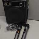 Karaoke Machine, Portable Bluetooth Karaoke Speaker with 2 Wireless Microphones, PA System for Adults Kids with LED Lights & Echo Adjustment, Supports TWS/TF/USB/AUX for Home Party (T03-2 MICS)