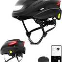 Lumos Ultra Smart Bike Helmet | Customizable Front and Back LED Lights with Turn Signals | Road Bicycle Helmets for Adults: Men, Women (M-L (21-1/4 to 24 / 54 to 61cm), Charcoal Black with MIPS)