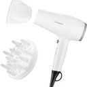 Hair Dryer, 1875W compact Hair Blow Dryer, with diffuser and concentrator, White