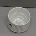 Meshpot 5 inch Orchid Pots with Holes for Repotting,Set of 1,Decorative African Violet Pots with Air-Pruning and Good Air Circulation,Plastic White Orchid Planter with Saucers