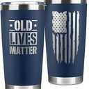 KATLADIZ Gifts for Men - Fathers Day Gift for Dad, Grandpa, Uncle, Husband - Anniversary, Birthday, Christmas Gifts for Men, Him - Funny Mens Gift Ideas Unique - 20 Oz Stainless Steel Navy Tumbler