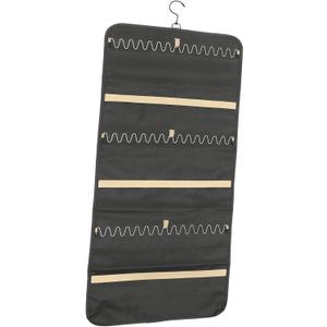 TENDYCOCO Double-Side Jewelry Hanging Organizer Bag Storage for Earrings Necklaces Bracelets Wall Hanging Pouch