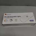 CT CAPETRONIX RV Lights Interior 1700LM, 3 Color TEM Camper Lights, Dimmable 12v Volt Led Lights Fixture, Ceiling Dome Light w Switch for Camper/Car/Trailer/Boat (Warm Cool Natural White) 2Pack