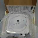 CD Player with Built-in Speakers Portable Bluetooth Input&Output Desktop CD Players for Home with Screen Display, Ambient Lighting, FM Radio, White Noise Mode, Remote Control, USB Type-c, White