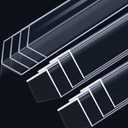 Sasylvia 10 Pcs Wall Corner Protector Guards, 1-1/8 x 36 Inches, Avoid Scratching Scuffs, Vinyl Corner Trim Molding, Ease Install and Cleaning for Door Countertop Furniture Cabinet Protection(Clear)
