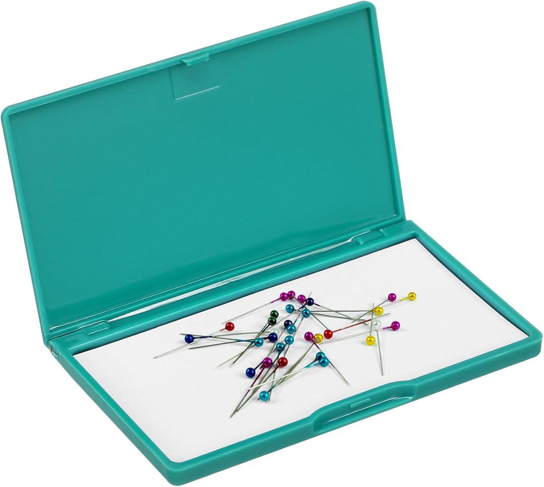 Ciieeo 1Pc Magnetic Needle Organizer Magnetic Needle Storage Case Megnetic Sewing Needle Case Safe Storage Box for Pin Holder OrganizerBlue)