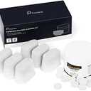 possiave Espresso Machine Cleaning Tablets and Filters for Breville Espresso Machines (40 Tablets + 6 Filters) - 1.5 Gram Cleaning Tablets & Replacement Water Filter - Espresso Cleaner Accessories