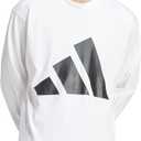 adidas Mens Essentials Big Logo Single Jersey Long Sleeve T-Shirt (X-Large Tall)