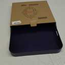 Square Navy Blue Decorative Serving Tray with Handles, Versatile Ottoman Tray for Coffee Table, Entertaining, Outdoor Patio, Living Room, 13*13*1.6