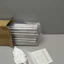 Stainless Steel Canopy Bed Frame for Queen Size - Bed Post Poles, Thicken Brackets, Mosquito Curtains