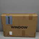 Horizontal RV Window, 24" W x 15" H Tinted Sliding RV Window with Net Screen and Trim Ring, Suitable for 15/16" or 1-3/8" and Slightly Thicker Up to 1/16" Walls, DOT Approved