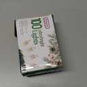 PREXTEX 100 Count Clear Christmas Lights - 20 ft Ultra Bright String Lights with Green Wire for Indoor and Outdoor Use, Christmas Trees, Holidays, Patios and Garden