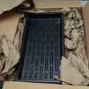 Growing Trays, 1020 Plant Nursery Trays Heavy Duty Seed Starter Flat Seedling Tray for 72/128 Cell Plug Tray Transplant Growing Microgreens (21"11", 10 Pack, 1.6" Deep, Without Holes) (TD538-10P-Black)