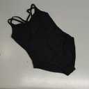 Kanu Surf Girls' Reese UPF 50 Beach Sport Criss-Cross One Piece Swimsuit (12, Solid Black)