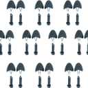 10 Pairs Plastic Shoe Trees for Men (Black)