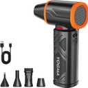 V40 Compressed Air Duster-270000RPM 350G Super Power Electric Air Duster, 10000mAh Cordless Rechargeable Brushless Motor Canned Air, Stepless-Adjustable Air Blower for PC, Keyboard