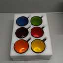 6 Pack Porcelain Coffee Mugs Set, 12 Ounces Ceramic Coffee Mugs, Matte Black Coffee Mug, Restaurant Cups for Coffee, Tea, Cappuccino, Cocoa, Cereal, Black outside and Colorful inside