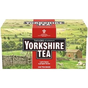 Taylors of Harrogate Yorkshire Red, 240 Teabags, Expiration Date 10/2025