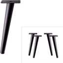Slant Furniture Metal Legs - Set of 4 New (Black 12" H)