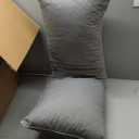 YZ HOME Long Body Pillow for Adults - Firm Body Pillow Insert with Shredded White Memory Foam, Adjustable Height, Soft Support for Side Sleeping, Pregnant Women, Washable (Grey, 20x54 Inch) 2 pack