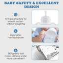 Straw Sippy Cup Conversion Kit for Dr Brown Narrow Nack Baby Bottles, Soft top and Weighted Ball Transition Cup Kit with Handles, Set of 4, Medium