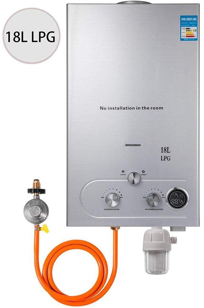 18L LPG Gas Water Heater Domestic Instant Tankless Gas Water Heater