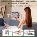 Lazy tablet holder, no need to install lazy mobile phone holder at the bedside, retractable lifting mobile phone tablet holder, suitable for 4.7-12.9in mobile phones and tablets, for beds, sofas
