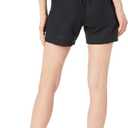 Amazon Essentials Women's 5" Inseam Drawstring Elastic Waist Linen Blend Summer Shorts, Black, 2X
