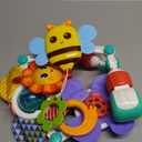 Adjustable Arch Bassinet Toys for Infant & Toddlers, Stroller Arch, Baby Crib Toys with Fascinating Hanging for Stimulating Babys Senses and Developing Motor Skills (Set5)