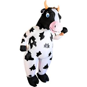 PTS Inflatable Costume Adult, Blow Up Cow Costume for Halloween Inflatables Cosplay Party