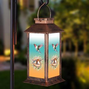 Solar Lanterns for Garden Decor,Waterproof Design Ideal Birthday Gifts for Women, Mom, and Grandma Solar LED Hanging Lights for Yard, Patio, Lawn, and Porch (Hummingbird)