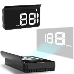 Heads up Display for Cars, Car HUD, GPS Speedometer,Head up Display for Car | USB(5V) Plug & Play,Automatic Brightness Adjustment,Large Font Display,Compatible for Most Cars with USB Ports