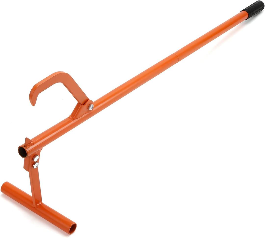 50.9" Timberjack Log Lifter, Adjustable Log Roller Cant Hook, Heavy Duty Steel Log Jack, Logging Tools for Rolling and Raising Up The Logs