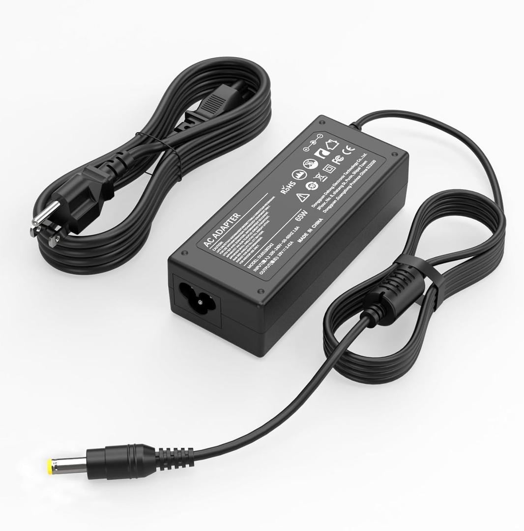 19V Power Cord for Acer Monitor S202HL S271HL SB220Q R240HY R221Q R271 S220HQL S230HL S231HL S232HL S240HL S241HL; H226HQL H236HL H276HL G226HQL G236HL G246HL GN246HL Monitor Power Supply 65W