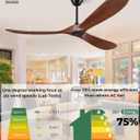 72" Ceiling Fans Without Lights, 72 inch Ceiling Fan No Light, High CFM Quiet 3 Blade Wood Walnut Ceiling Fan, Large Modern Outdoor Fan with Remote, Propeller Outdoor Ceiling Fans for Patios