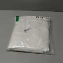 MIULEE 84" Long Scalloped Shower Curtain Linen Textured with 12 Metal Hooks Cute Extra Long Heavy Duty Washable Waterproof Cloth Shower Curtains with Black Border for Bathroom Hotel Bathtub,White