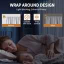 ZYRW Gold Curtain Rod, Room Darkening Rods for Windows 28 to 48 Inches(2.3-4Ft), Wrap Around Curtain Rods, Heavy Duty Blackout Drapery, Modern Decorative Window Treatment Rod, Gold