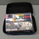 Handheld Sewing Machine Heavy Duty, with Blue Leather Storage Case and 110-Piece Sewing Kit, Mini Portable, Ideal for Adults & Beginners, Complete Set of Quick Home Clothing Repair Tools, Good Gift