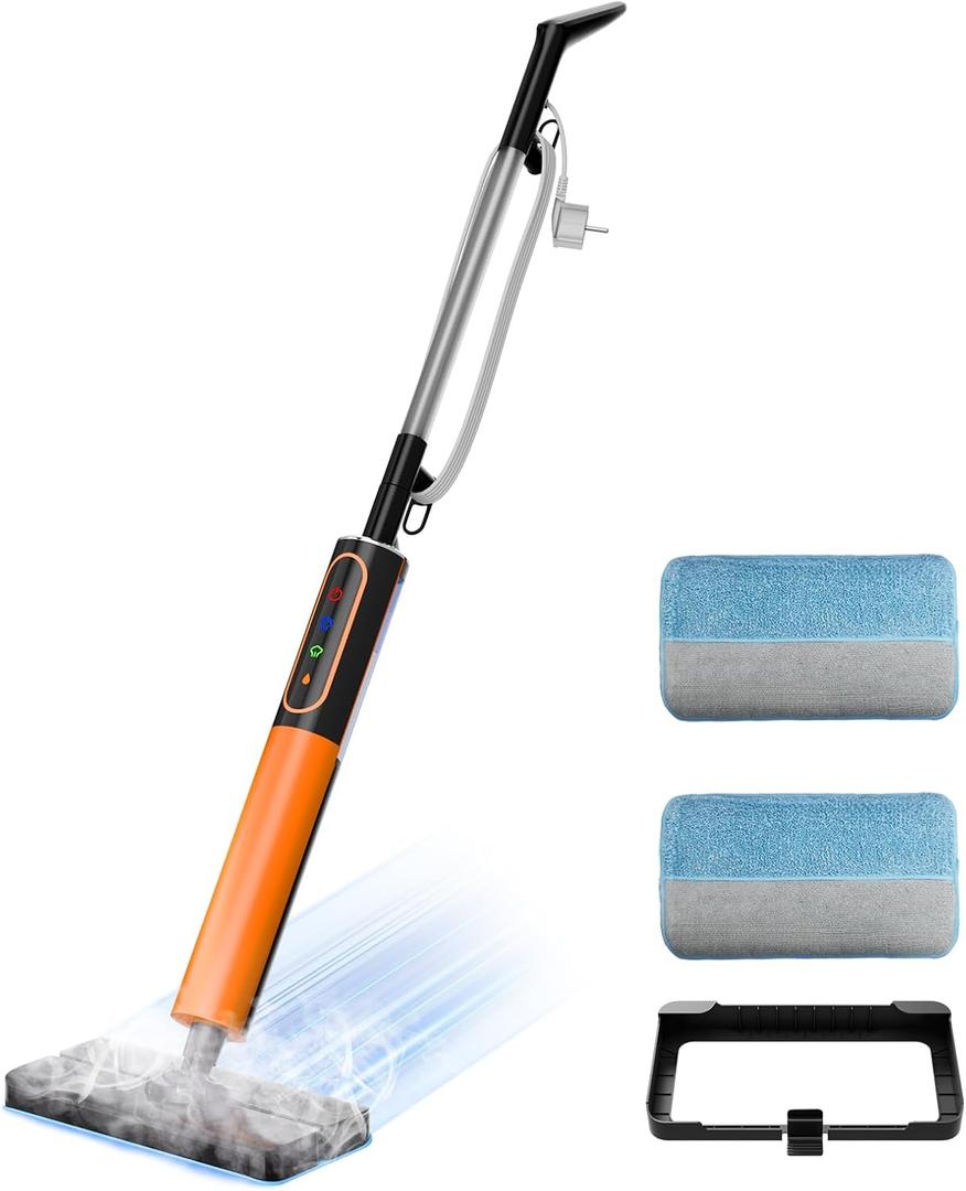 Steam Mop Cleaner High-temp for Floor Cleaning,Handheld Detachable with Multiple Adjustable Mode for Deep Cleaning,Sanitizing with 2 Steam Mode and XL Removable Water Tank for Floors,Kitchen, Bathroom